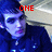 A pixelated image of a person in a dark blue jacket with a light-colored background, featuring red text overlays reading ONE, SEXY, and BITCH in different positions.