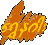 Six distinct color variations of a stylized leaf shape with yellow text overlaid on each, arranged in two and one partial against a gray background