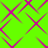 Animated pattern of magenta lines forming diamond shapes on a bright green background with subtle motion blur effects.