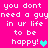 Pixelated text on bright pink background with repeated phrases and two heart symbols, one cyan and one purple.