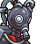 Pixel art collage of four distinct characters: a mechanical figure, a wolf-like character with blue hair, a crocodile in green attire, and a bird with red eyes.