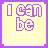 A 5x5 contact sheet of animated frames from a Tinker Bell-themed AIM buddy icon featuring yellow backgrounds with purple text and outlines, displaying various phrases like "I can be your tinker bell" and "Peter Pan" in different styles across sampled frames.