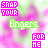 Static image with repeated text elements on a pink and green gradient background, featuring 'SNAP YOUR' in bright purple and 'Fingers FOR ME' in light green.