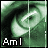 Animated contact sheet of six frames showing a green-tinted close-up of eyes with pixelated text overlays forming the phrase "Am I that hard to love?" across different frames.