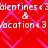 Red background with pink diamond lattice pattern and repeated white text reading "talentines < Talents < & Vacation < 3" in pixelated font.