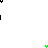 Animated green and black pixel art displays text fragments like "KNOW IT HURTS" and "IT WAS MEANT TO," with shifting letter arrangements, heart symbols, and scattered dots on a white background.