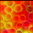 Pixelated orange and yellow circular pattern with pink accents, featuring the name 'Morgan' in black text at bottom right.