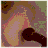 Six- shows pixelated images including a person's face, a metallic object, a hand gesture, a profile view, a striped item, and text reading NEVER GOING HOME