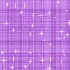 Purple plaid background with scattered white star shapes, partially overlaid by a solid gray rectangle in the bottom-right corner.