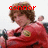 A person in a red hoodie with a yellow patch holds an object, shown across four with changing text overlays