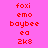 Pixelated red text labels on a bright pink background with yellow rectangular highlights in specific