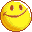 Yellow circular pixelated icons with brown facial features arranged in a , showing variations in eye and mouth shapes