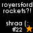 A pixelated image with four quadrants showing text and star symbols in different color schemes.