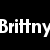 Black background with white text 'BrittnyLoves' and 'Skylar' and a silver heart outline symbol.