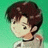 A 48x48 pixel buddy icon featuring a side-profile anime-style character with brown hair against a green background, paired with a black panel displaying "Anime IM" and "COM" text in white pixelated font.