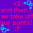 Pixelated red text on purple background with cyan square icons and emoticons repeating in a pattern
