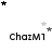 four and four displays the text 'ChazM1' beneath star animations, with varying star positions across frames