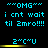 Pixelated cyan text and symbols on black background with yellow horizontal bars, arranged in a of three and two
