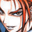 Pixelated anime-style character with red hair and white face paint, next to black background with silver text reading 'Anime IM' and 'COM' in stylized fonts.