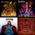 Four distinct static pixel art images arranged in a 2x2 grid, each with unique color palettes and subjects.