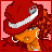 Pixel art contact sheet of an animated icon featuring a cartoon character in red attire and repeated text "PONPON" on pink backgrounds, with visible frame-to-frame animation changes.