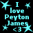 Cyan text and star symbols on black background with animated glow effects