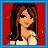 A 48x48 pixel animated contact sheet with three visible frames showing a cartoon character and text elements on red backgrounds with blue borders.