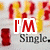 A static image shows a of red and yellow pixelated shapes with 'IM Single.' text below, overlaid by a white square containing red 'IM' letters