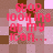 Pixelated text reads 'STOP LOOKING AT MY ICON...' in pink letters over a brown and pink checkered background.