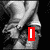 Black-and-white image of two figures in a pose with red text overlays reading 'I', 'love', 'Bryant', and '9-24-08' on separate segments.