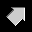 Four gray pixelated arrow shapes arranged in a square on black background, each with white outline and jagged edges