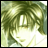 A 48x48 pixel buddy icon featuring a green-haired anime character on the left and stylized text reading "Anime IM" with "COM" below it on the right, displayed as a static contact sheet frame.