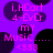 Pixelated purple background with repeating black circular shapes and pink text reading "i.Heart 4-DvG" above "MY Music... <333".
