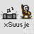Pixel art animation of a character on a rocking chair next to a stereo with musical notes, repeating in a loop.