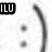 Black rectangular block with white text 'ILU' on left, two gray circular shapes below center, and a vertical dark gray curved line on right against white background.