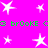 Bright pink background with white star shapes and green text reading '3 brooke' repeated horizontally.