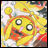 A pixelated anime-style character with yellow hair and red accents on the left, next to a black background with white text "Anime IM" and "cOM" on the right.