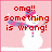 Pixelated snowman with pink hat and scarf, red text on pink background changes from 'omg!! something is wrong!' to 'nope it's just uh!'