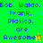 Pixelated text on green and yellow backgrounds with blue lettering and small star symbols, showing two variations of the phrase 'Bob. Waldo. Frank. Plaxico. are Awesome!'