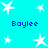 Cyan background with white star shapes and blue text reading 'Boylee' in four positions.
