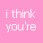 Pink background with white and black text reading 'i think you're SEXY like WOAH', two white lightbulbs, and green hearts below them.