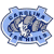 Pixelated blue and gray icon with abstract shapes, partial text fragments, and a rounded border on white background.