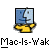 Animated contact sheet of a yellow stick figure icon with blue and white face, showing progressive red pixelation across frames on the face and background.