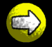 Animated contact sheet showing three yellow textured spheres with white arrow symbols in various states of appearance and position across nine frames.