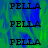 Static image with repeated text "PELLA" over a green and blue gradient background.