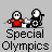 Pixel art animation of two stick figures in a wheelchair, one holding a torch and the other with a small dog, displayed across 11 frames on a gray background.