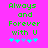 Green pixelated text on bright pink background reads "Always and Forever with U" above five small star icons.