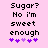 Pixelated text on pink background with purple hearts, two versions showing heart color changes.