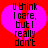 Two identical pixelated heart-shaped images with red background and black text reading "U think I care, but I really don't" displayed side-by-side.