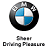A 48x48 pixel animated contact sheet showing two frames of a BMW-themed buddy icon with text elements on white and green backgrounds.